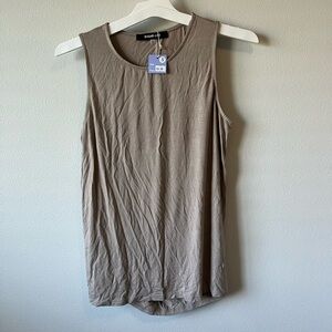 Women's Beige Muscle Workout Top- NWT- Size Small